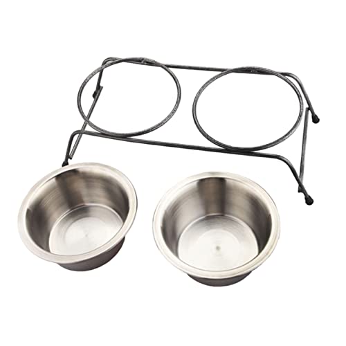 minkissy 2St Fressnäpfe für Welpen Haustiernapf aus Stahl Futternapf für Haustiere Doppelnapf für Haustiere doppelter Futterautomat für Hunde Rostfreier Stahl Zubringer minkissy 2St Fressnäpfe für Welpen Haustiernapf aus Stahl Futternapf für Haustiere Doppelnapf für Haustiere doppelter Futterautomat für Hunde Rostfreier Stahl Zubringer von minkissy