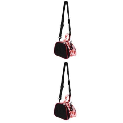 minkissy 2 Stück Multifunktionale Outdoor-Tragetasche Für Kleintiere Schultergurt Für Hamster Und Meerschweinchen von minkissy