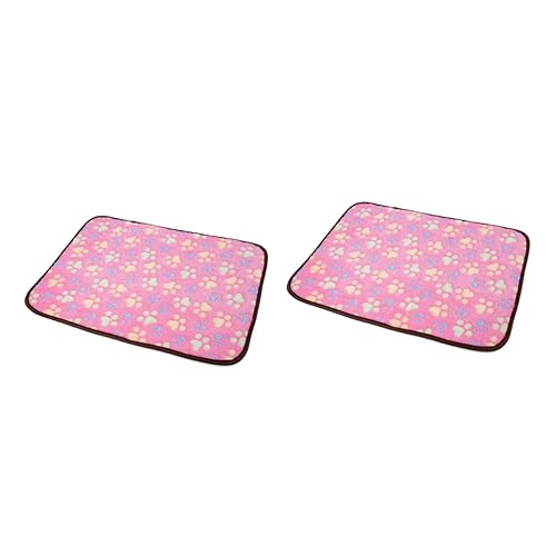 minkissy 2stücke Bamboo Pet Kühlmatte Für Hunde Und Katzen Doppelseitig Atmungsaktiv Und Kühlend Für Sommer Und Winter Waschbar Für Bett Transport Und Zuhause von minkissy