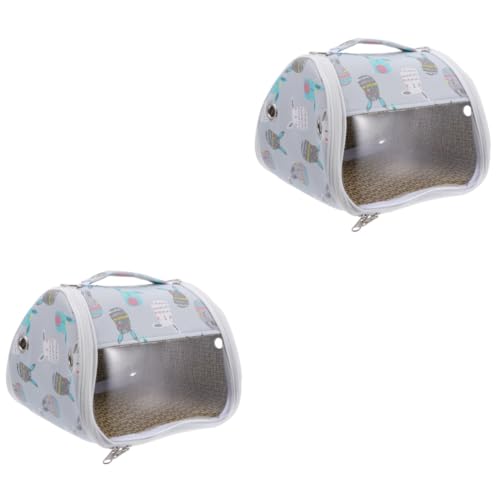 minkissy 2St Haustiertasche mitnehmen hasentasche tiertransporttasche Hamster-Reisetasche Tragetasche durchsichtige Reisetasche Tragetaschen Ausgangstasche für Haustiere von minkissy