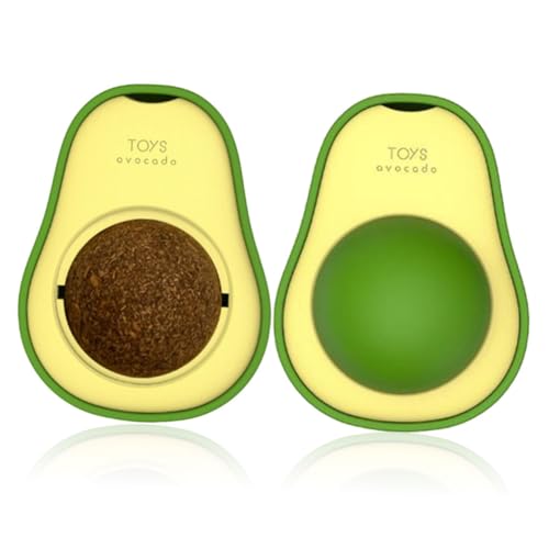 minkissy Katzenspielzeug Kauseile 2er-Pack Drehbares Katzenleckspielzeug Haustierbälle minkissy Katzenspielzeug Kauseile 2er-Pack Drehbares Katzenleckspielzeug Haustierbälle von minkissy