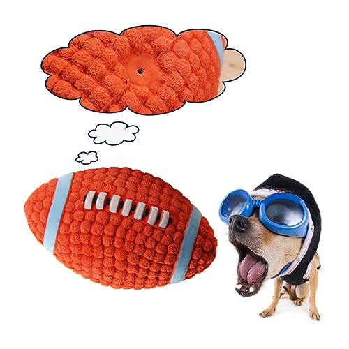 minkissy 2st Quietschender Hundeball Rugby-hundespielzeug Kauspielzeug Für Hunde Spielzeuge Sound-Spielzeug Für Haustiere Dogman-Spielzeug Welpe Hündchen Kleiner Hund von minkissy