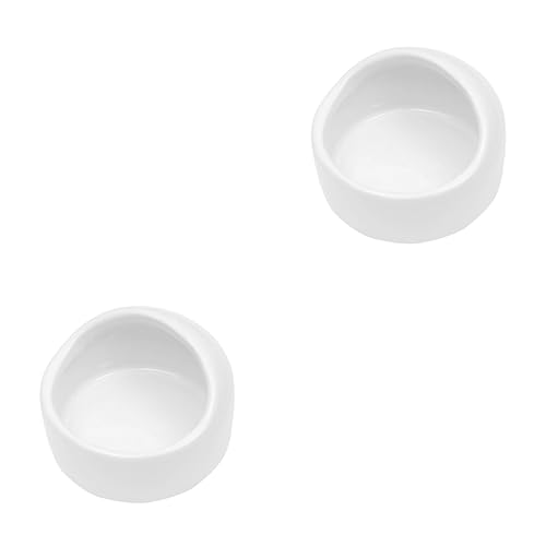 minkissy 2St kleine Tierschalen Reptil Futternäpfe für Haustiere Nymphensittich Essen Igelbad Hamster Haustiernapf kleine Keramikschale kriechen Wasserschale Xuanfeng Futternapf Hase Weiß minkissy 2St kleine Tierschalen Reptil Futternäpfe für Haustiere Nymphensittich Essen Igelbad Hamster Haustiernapf kleine Keramikschale kriechen Wasserschale Xuanfeng Futternapf Hase Weiß von minkissy