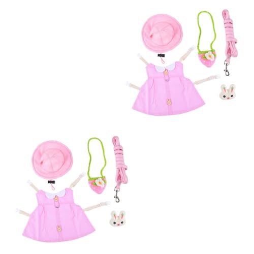 minkissy 2St Kleidung für Haustierkaninchen Hamsterweste kleine Hunde-Outfits Welpengeschirr Hoodies Hasenleine Haustierkleidung Meerschweinchen Hosenträger Kleine Tiere Jacke mit Hut Gurt minkissy 2St Kleidung für Haustierkaninchen Hamsterweste kleine Hunde-Outfits Welpengeschirr Hoodies Hasenleine Haustierkleidung Meerschweinchen Hosenträger Kleine Tiere Jacke mit Hut Gurt von minkissy