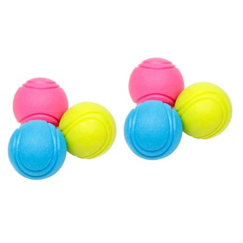 minkissy 2stücke Pet Chew Tennisball Für Hunde Kauspielzeug Aus Robustem Gummi Fördert Zahnhygiene Und Macht Das Training Spaßig Für Kleine Bis Mittelgroße Hunde von minkissy