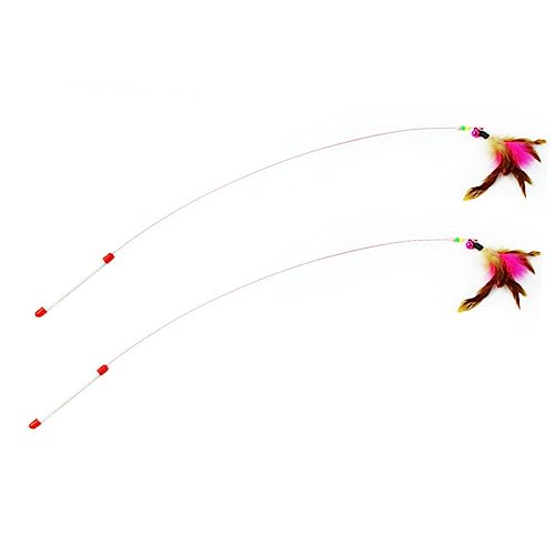 minkissy 2St Stockspielzeug Haustierbedarf Spielzeug Pet Teaser-Sticks Werkzeugspielzeug katzenspielzeug Spielzeuge interaktives Werkzeug Haustier-Teaser Stahldraht Katzen-Teaser Federstock minkissy 2St Stockspielzeug Haustierbedarf Spielzeug Pet Teaser-Sticks Werkzeugspielzeug katzenspielzeug Spielzeuge interaktives Werkzeug Haustier-Teaser Stahldraht Katzen-Teaser Federstock von minkissy