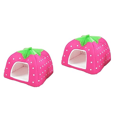 minkissy 2St haustierzelt pet Teepee hundesofa Haustierkuppelzelt cat House pet Bed katzenhaus Hamster-Reisekäfig Bett Haustierzubehör Jurtenzelt Haustier warmes Erdbeernest Hundekäfig minkissy 2St haustierzelt pet Teepee hundesofa Haustierkuppelzelt cat House pet Bed katzenhaus Hamster-Reisekäfig Bett Haustierzubehör Jurtenzelt Haustier warmes Erdbeernest Hundekäfig von minkissy
