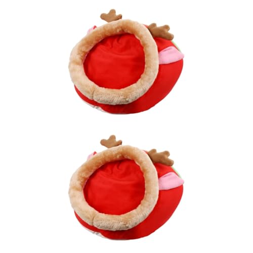 minkissy 2st Kleines Haustiernest Warmes Haustierbett Ausgestopfter Hamster Schlafnest Für Haustiere Lebensraum Minihaus Haustier-schlafkäfig Haustier-schlafbett Das Bett Baumwolle Winter von minkissy