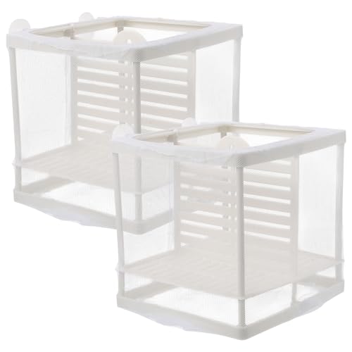 minkissy 2er-Box Inkubationsnetz Züchterbox Mesh Inkubator Zum Laichen Von Fischen Guppy-zuchtnetz Brutkasten Für Fische Guppy-isolationsbox Gittergewebe Weiß Reptilienkiste Plastik minkissy 2er-Box Inkubationsnetz Züchterbox Mesh Inkubator Zum Laichen Von Fischen Guppy-zuchtnetz Brutkasten Für Fische Guppy-isolationsbox Gittergewebe Weiß Reptilienkiste Plastik von minkissy