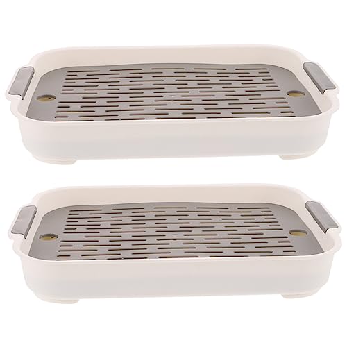 minkissy 2er-Box Kaninchentoilette Meerschweinchen Haushalt Katzenklo Für Katzen Pet Bunny Töpfchen Trainer Kaninchenkäfig Kleintierkäfig Toilette Hundeunterlagen Pp Weiß Haustier Urinal minkissy 2er-Box Kaninchentoilette Meerschweinchen Haushalt Katzenklo Für Katzen Pet Bunny Töpfchen Trainer Kaninchenkäfig Kleintierkäfig Toilette Hundeunterlagen Pp Weiß Haustier Urinal von minkissy