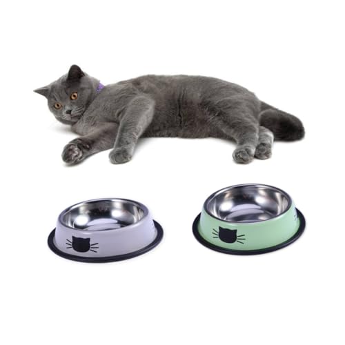 minkissy 2pc Pet Supplies Katzennapf Haustiernapf Haustierzubehör Katzenfutterschale Hundenapf Edelstahl minkissy 2pc Pet Supplies Katzennapf Haustiernapf Haustierzubehör Katzenfutterschale Hundenapf Edelstahl von minkissy