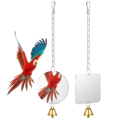 minkissy 2pcs Kleine Vogel Spielzeug Vogelkäfig Spielzeug Kreis Spiegel Vogel Spielzeug für Käfig Runde Spiegel Runde Schaukel Vogel Schaukeln für Kleine Vögel Spiegel Spielzeug für Vogel Papagei minkissy 2pcs Kleine Vogel Spielzeug Vogelkäfig Spielzeug Kreis Spiegel Vogel Spielzeug für Käfig Runde Spiegel Runde Schaukel Vogel Schaukeln für Kleine Vögel Spiegel Spielzeug für Vogel Papagei von minkissy