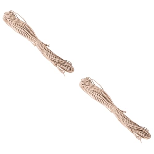 minkissy 2pcs Sisal Twine for Cat Tower Cat Scratching Post Sisal Rope Kitten Scratching Sisal Rope Jute Twine Cat Natural Sisal Rope Bunny Toy Household Sisal Rope Rope Toy Catch Pet von minkissy