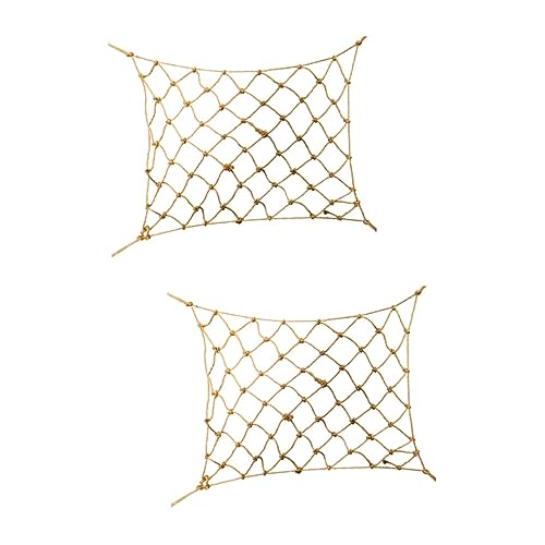 minkissy 2pcs Vogelkäfige für Sittiche Vogelkäfig Zubehör Sittich Spielzeug Vogel Spielzeug für Sittiche Papagei Seil Leiter Papagei Vogel Klettern Netz Vogelkäfig Kletterspielzeug Vogelbett Baumwolle von minkissy
