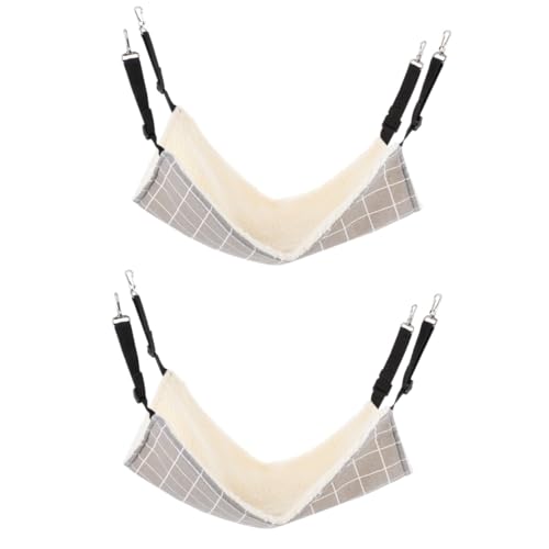 minkissy 2pcs cat hammock pet sleeping bed puppy fleece hammock small pet hammock winter tent hammock for stuffed animals rat sleeping bed Hanging Pet Bed hamster Toy Papagei Plush minkissy 2pcs cat hammock pet sleeping bed puppy fleece hammock small pet hammock winter tent hammock for stuffed animals rat sleeping bed Hanging Pet Bed hamster Toy Papagei Plush von minkissy