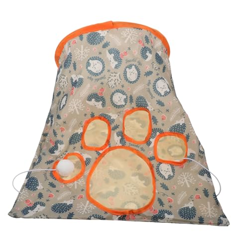minkissy 2pcs cat tunnel rabbits tunnel cat tube tunnel cat teasing toy Pet Tube Toys pet Training Hideout cat hideaway cave Collapsible Cat Play Tent cat scratch indoor gerbil cloth von minkissy