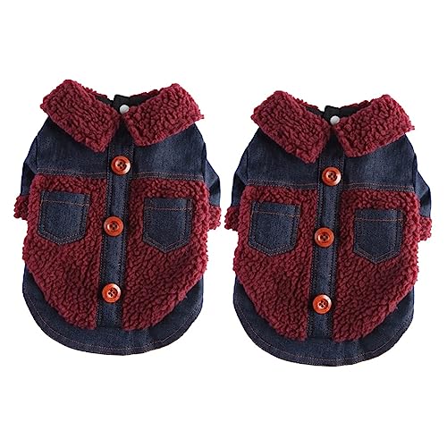 minkissy 2pcs clothes for pets pet clothes for winter dog clothes for winter dog coats for small dogs dog sweaters for medium dogs winter dog coat Puppy Accessories polyester zipper von minkissy