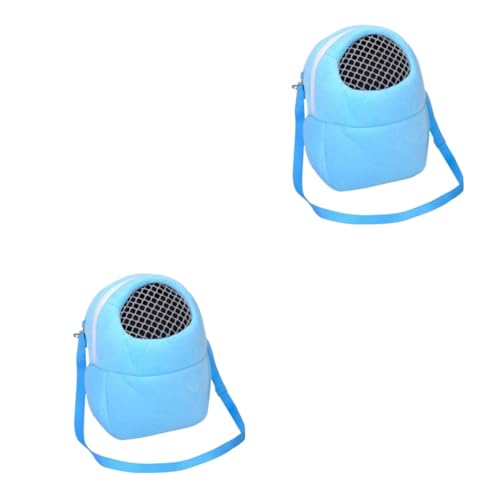 minkissy 2pcs hamster carrier pet sling Pet carry backpack Sling carrier bag guinea pig cage accessories small dog carrier bag Aquarium Air Pump Lightweight and portable design hamster toys von minkissy