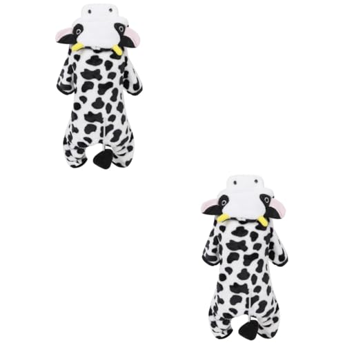 minkissy 2pcs pet cow hoodie halloween dog clothes dog clothes for halloween milk cowcostume for dogs cat christmas outfit Pet Clothes milk cow dog costume dog cow costume cosplay large dog von minkissy