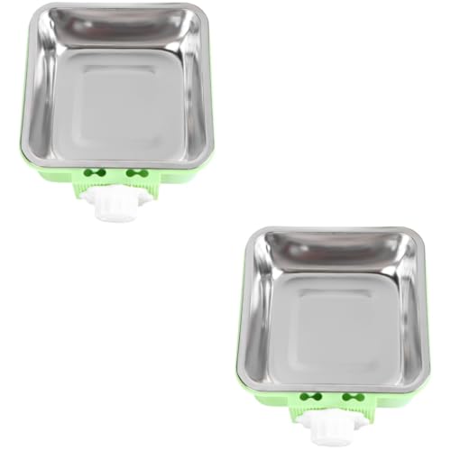 minkissy 2pcs water bowl for dog crate bowl for dogs drop cages for dogs hanging dog bowl dog crate bowl dog crate water bowl clip on dog crate water bowls dog cage bowl pet bowl the dog von minkissy