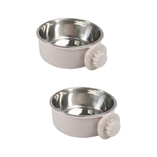 minkissy 2st Futternapf Für Kaninchen Futterspender Für Welpen Futternäpfe Aus Edelstahl Wassernapf Für Kaninchen Futterspender Für Kaninchenfutter Welpenbedarf Geschirr von minkissy