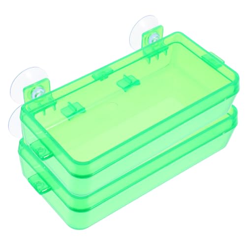 minkissy 2st Futterstelle Für Reptilien Schleichtiere Mit Saugnapf Plastik von minkissy