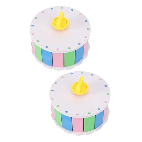 minkissy 2stücke Hamster Laufrad Spielzeug Leiser Und Komfortabler Hamster-rennrad Für Haustiere Farbenfrohes Design Für Aktive Nager Vermeidung Von Langeweile von minkissy