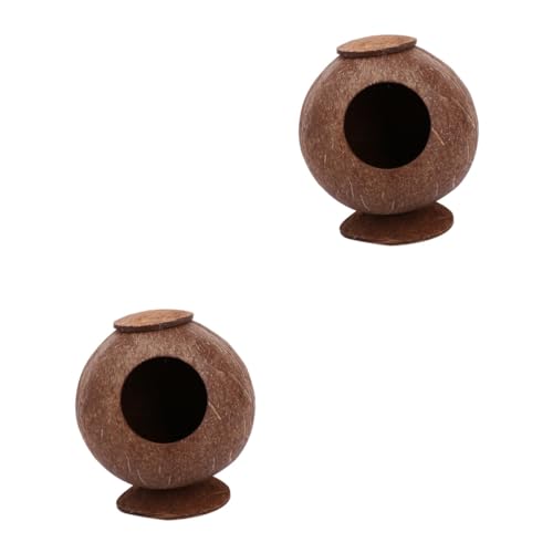 minkissy 2st Hamsternest Aus Kokosnussschalen Spielzeug Für Meerschweinchen Spielzeug Für Draußen Desktop-hamsternest Desktop-Spielzeug Spielzeugset Hölzern Hamsterkäfig minkissy 2st Hamsternest Aus Kokosnussschalen Spielzeug Für Meerschweinchen Spielzeug Für Draußen Desktop-hamsternest Desktop-Spielzeug Spielzeugset Hölzern Hamsterkäfig von minkissy