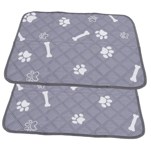 minkissy 2st Hunde-wickel Polster Waschbare Trainingspads Wiederverwendbare Welpenunterlagen Waschbare Welpenunterlagen Waschbare Hundepipipads Hundepipimatte Polyester Wagen Hundebedarf von minkissy