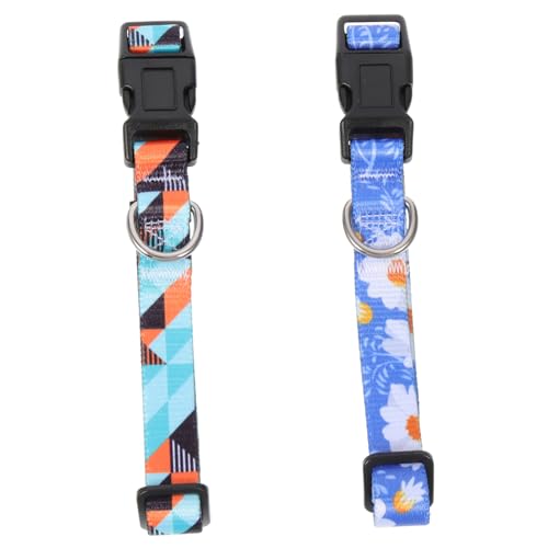 minkissy 2st Hundehalsband Kätzchenhalsband Kätzchen Zubehör Verstellbare Welpenhalsbänder Für Wurf Verstellbares Katzenhalsband Kleines Welpenhalsband Katzenhalsband Im Freien Polyester von minkissy