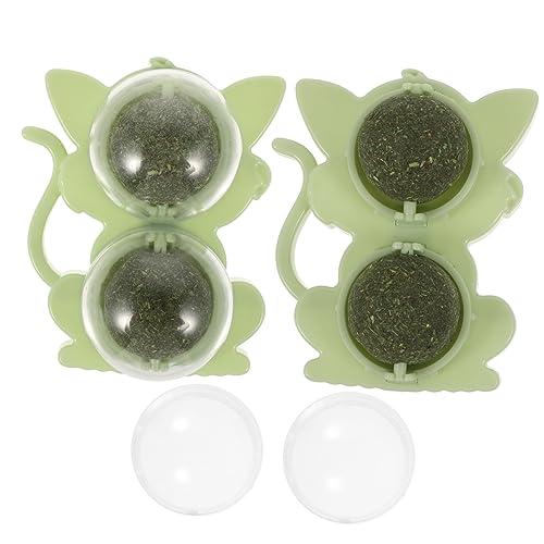 minkissy Süßes Katzenspielzeug 2-in-1 Bälle Indoor-Spielzeug 360° Drehung für Fröhliches Lecken minkissy Süßes Katzenspielzeug 2-in-1 Bälle Indoor-Spielzeug 360° Drehung für Fröhliches Lecken von minkissy