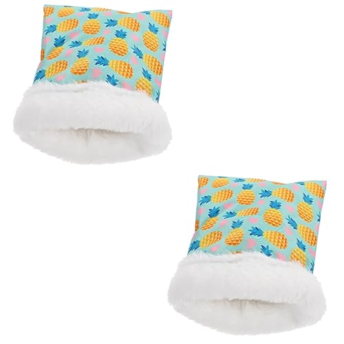 minkissy 2st Schlafsack Für Hamster Schlafbett Für Kleine Haustiere Igeltasche Winter Hamsterbett Kleines Tierbett Spielzeug Für Haustierratten Baumwollnest Oxford-Stoff Der von minkissy