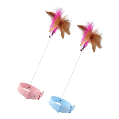 minkissy 2stücke Katzen Spielzeug Interaktives Plüschhalsband Mit Federn Für Indoor-Katzen Lustige Katzenangel Für Spielerische Beschäftigung Und Enge Bindung minkissy 2stücke Katzen Spielzeug Interaktives Plüschhalsband Mit Federn Für Indoor-Katzen Lustige Katzenangel Für Spielerische Beschäftigung Und Enge Bindung von minkissy