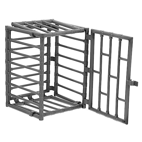 minkissy 2pcs Miniatur Tier Käfig Modell Spielzeug Lagerung Käfig Lebendige Abs Material Für Mini von minkissy