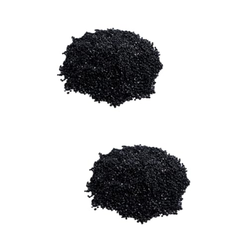 minkissy 2St getrommelter schwarzer Turmalin Ausgleichssteine Edelsteine natürlicher Kristall schwarzes Turmalin-Bündel lapidar Turmalin für metaphysische Heilung Turmalin-Gestein Partikel von minkissy
