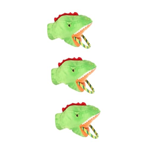 minkissy 3stücke Interaktives Plüschspielzeug Für Hunde Geräuschfunktion Cartoon-handschuh Design Langlebiges Kau Und Spielzeug Für Krokodil von minkissy