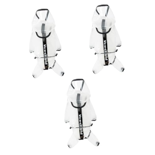 minkissy 3 Stück Hunderegenmantel Beine Haustier Regenbekleidung Regenmantel Und Hundekleidung Outdoor Hunderegenbekleidung Haustier Regencape von minkissy
