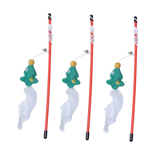 minkissy 3stücke Weihnachts-katzenspielzeug Mit Teaser-Sticks Interaktive Katzenangel Für Haustiere Spielzeug Bewegung Und Training Weihnachtsbaum-Design minkissy 3stücke Weihnachts-katzenspielzeug Mit Teaser-Sticks Interaktive Katzenangel Für Haustiere Spielzeug Bewegung Und Training Weihnachtsbaum-Design von minkissy