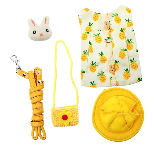 minkissy 3 Sätze Hasenkleidung Hasengeschirrweste Kleintiergeschirr mit Leine Kaninchengeschirr und Kleidung Geschirr und Leine für Haustiere die Katze Gürtel Kleidungsset Gurt Baumwolle minkissy 3 Sätze Hasenkleidung Hasengeschirrweste Kleintiergeschirr mit Leine Kaninchengeschirr und Kleidung Geschirr und Leine für Haustiere die Katze Gürtel Kleidungsset Gurt Baumwolle von minkissy