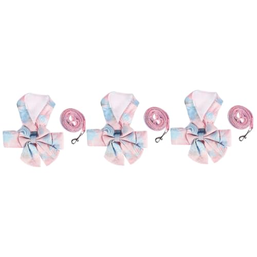 minkissy 3 Sätze Haustier Geschirr Bowknot-Geschirr Für Katzen Katzenschleifenwestenleine Katze Bowknot Weste Katzenweste Und Leine Wanderweste Hundebogen Draussen Leinen Kätzchen Polyester minkissy 3 Sätze Haustier Geschirr Bowknot-Geschirr Für Katzen Katzenschleifenwestenleine Katze Bowknot Weste Katzenweste Und Leine Wanderweste Hundebogen Draussen Leinen Kätzchen Polyester von minkissy