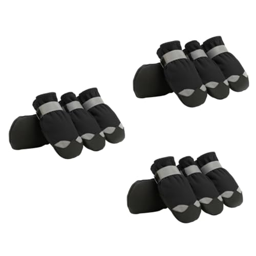 minkissy 3 Sätze Haustier wasserdichte Schuhe Hundeschuhe Kurze Stiefel Nylon Einstellbar minkissy 3 Sätze Haustier wasserdichte Schuhe Hundeschuhe Kurze Stiefel Nylon Einstellbar von minkissy