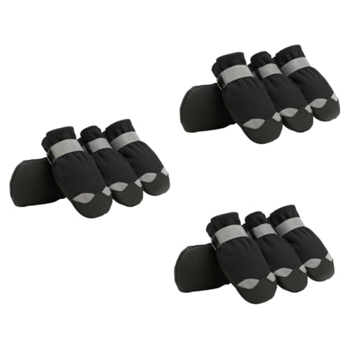 minkissy 3 Sätze Haustier wasserdichte Schuhe Hundeschuhe Stiefel Nylon Einstellbar minkissy 3 Sätze Haustier wasserdichte Schuhe Hundeschuhe Stiefel Nylon Einstellbar von minkissy