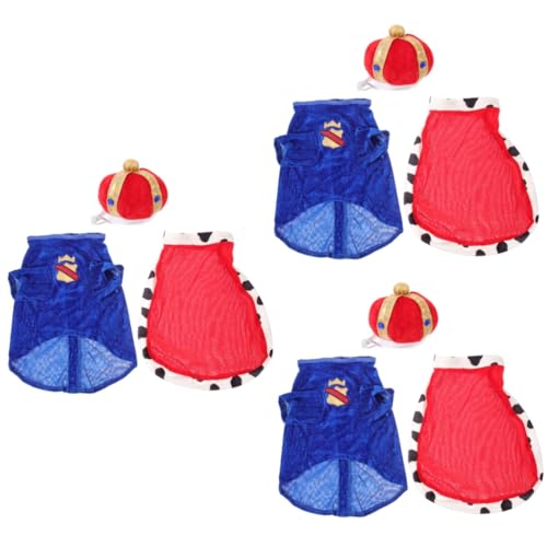 minkissy 3 Sätze Haustierkleidung Kostüme für ädchen Haustier-Geburtstagsmütze ädchenbluse Jungenhemden Haustier Mantel Umhang aus Stoffmaterial für Haustiere Cosplay Hut einstellen Shirt minkissy 3 Sätze Haustierkleidung Kostüme für ädchen Haustier-Geburtstagsmütze ädchenbluse Jungenhemden Haustier Mantel Umhang aus Stoffmaterial für Haustiere Cosplay Hut einstellen Shirt von minkissy