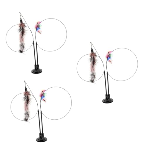 minkissy 3 Sätze Saugnapf Necken Katzen Stick Spielzeug Für Haustiere Haustierspielzeug Indoor-Spielzeug Lustiges Katzenpfostenspielzeug Stock Katze Drinnen Angeln Stahldraht Kätzchen minkissy 3 Sätze Saugnapf Necken Katzen Stick Spielzeug Für Haustiere Haustierspielzeug Indoor-Spielzeug Lustiges Katzenpfostenspielzeug Stock Katze Drinnen Angeln Stahldraht Kätzchen von minkissy