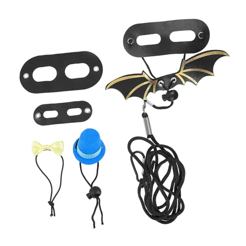 minkissy 3 Sets Haustiermütze, Bartdrachenflügel, Kostüm, Eidechsenzubehör, Eidechsenweste, Leine, Reptilien-Leine, Geschirr, Meeresschildkröte, Dekoration, Outdoor-Dekorationen, Leopardenmuster, minkissy 3 Sets Haustiermütze, Bartdrachenflügel, Kostüm, Eidechsenzubehör, Eidechsenweste, Leine, Reptilien-Leine, Geschirr, Meeresschildkröte, Dekoration, Outdoor-Dekorationen, Leopardenmuster, von minkissy