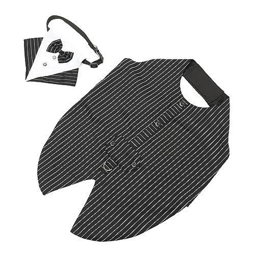 minkissy 3 Sets Hundeanzug Haustierzubehör Hundekostüme für große Hunde Ostern Formale Hund Smoking Weste Kostüme für Hunde Kleid Hemd formelle Haustier Fliege Haustierbedarf Polyester Bankett zart von minkissy