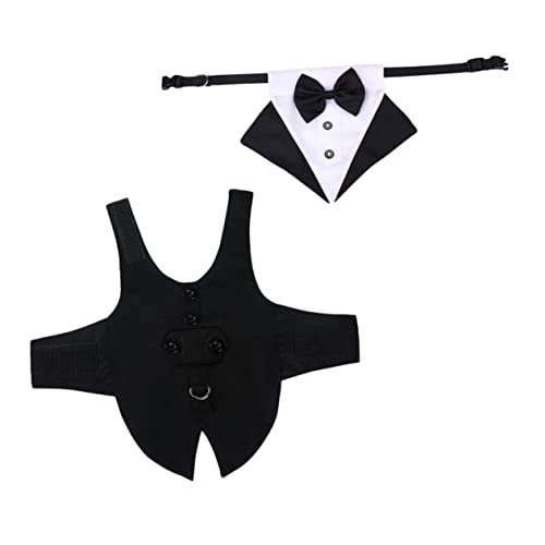 minkissy 3 Sets Hundeanzug Hundekostü Haustier Arzt Haustier Kleid Tux für Hunde Hund Smoking Kleidung Hund Formale Hemd Haustier Formale Kleidung Katze Kostü Haustier Tuch Haustier Bogen Welpen von minkissy
