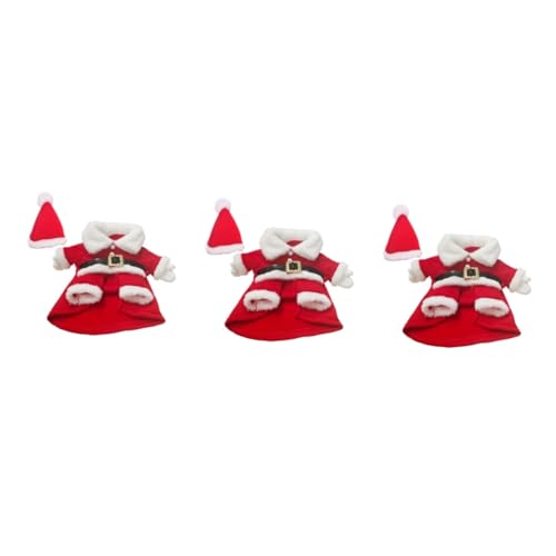 minkissy 3 Stück Krippen-Kostüme Weihnachtsmann Hund Overall Plüsch Haustier Kostü Weihnachtsmann Katze Umhang Kleider für Winter Weihnachtsmann Haustier Kostü Weihnachten Haustier Zubehör Haustier minkissy 3 Stück Krippen-Kostüme Weihnachtsmann Hund Overall Plüsch Haustier Kostü Weihnachtsmann Katze Umhang Kleider für Winter Weihnachtsmann Haustier Kostü Weihnachten Haustier Zubehör Haustier von minkissy