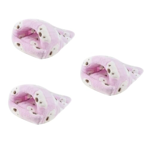 minkissy 3stücke Kuscheliger Schlafsack Für Kleintiere Warmer Fleece-hamster Und Meerschweinchen-bettbezug Mittlere Für Chinchillas Igel Und Andere Haustiere Waschbar Und Gemütlich von minkissy