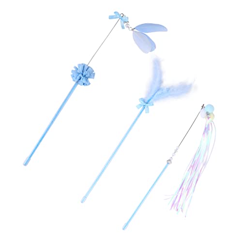 minkissy 3 stücke Quaste Teaser Stick Katze Zauberstab Spielzeug Katzenspielzeug für Indoor Katzen Katze Zauberstäbe Zauberstab Katze Spielzeug Blau Spielzeug Interaktives Katzenspielzeug minkissy 3 stücke Quaste Teaser Stick Katze Zauberstab Spielzeug Katzenspielzeug für Indoor Katzen Katze Zauberstäbe Zauberstab Katze Spielzeug Blau Spielzeug Interaktives Katzenspielzeug von minkissy